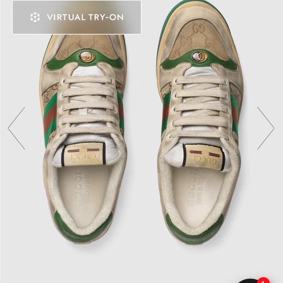 GUCCI mens Screener GG sneaker size 10 - Picture 2 of 10